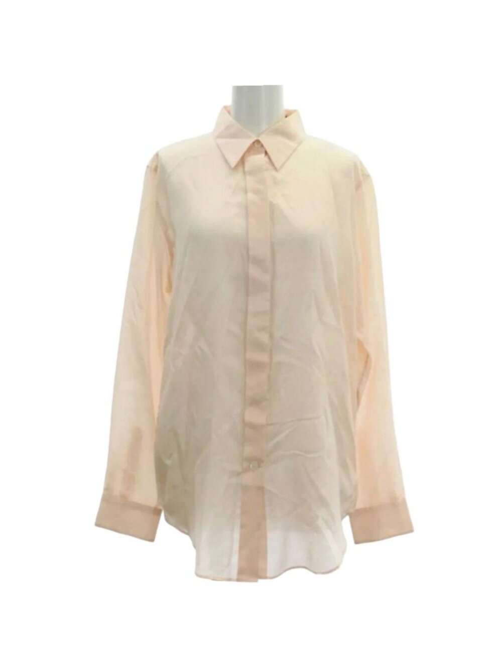 NWT Theory Silk Essential Button Down Shirt XS Blouse Classic Preppy Corpcore